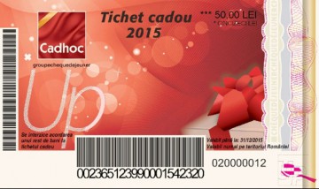 Valoarea tichetelor cadou a crescut în 2015